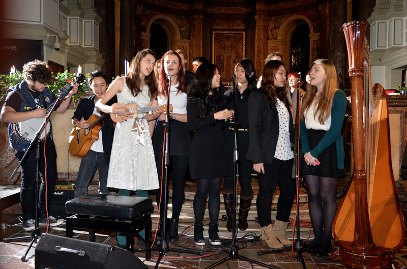 A level music students at the winter concert