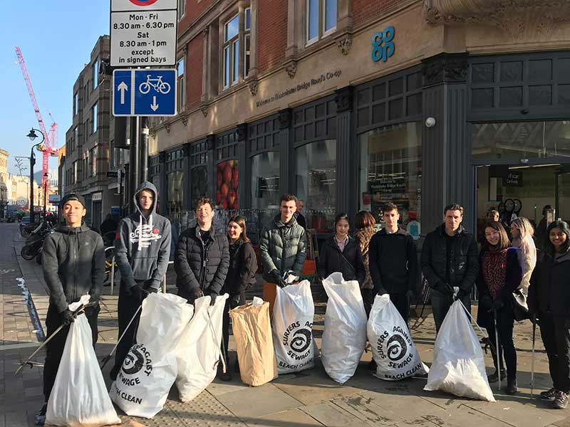 DLD College London joins Surfers Against Sewage