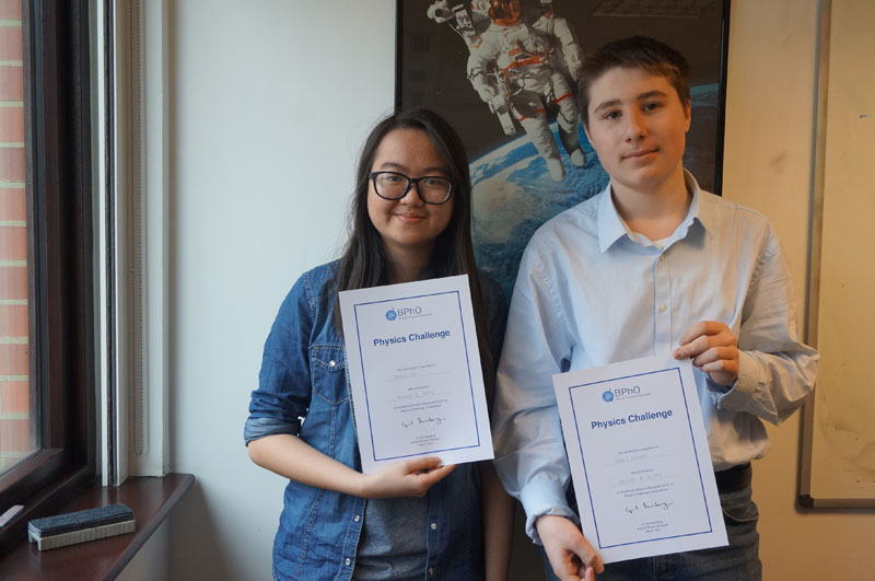 GCSE students at the British Physics Olympiad