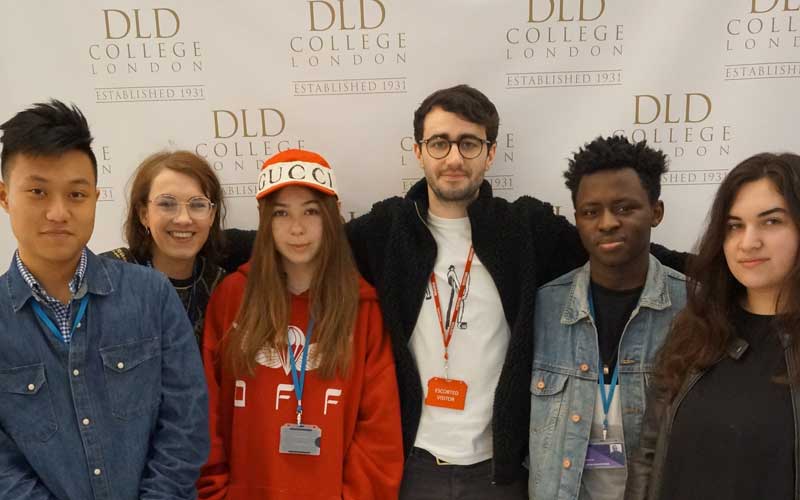 Graphic Designer Cameron Visits DLD College London