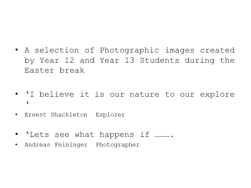 Photography slide
