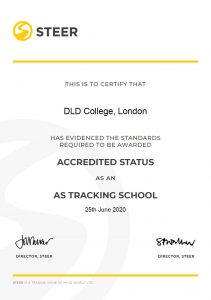 STEER Accredited Status AS Tracking School