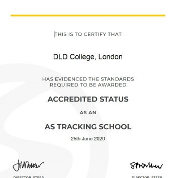 STEER Accredited Status AS Tracking School