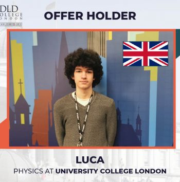 Luca offered a position at UCL from DLD College