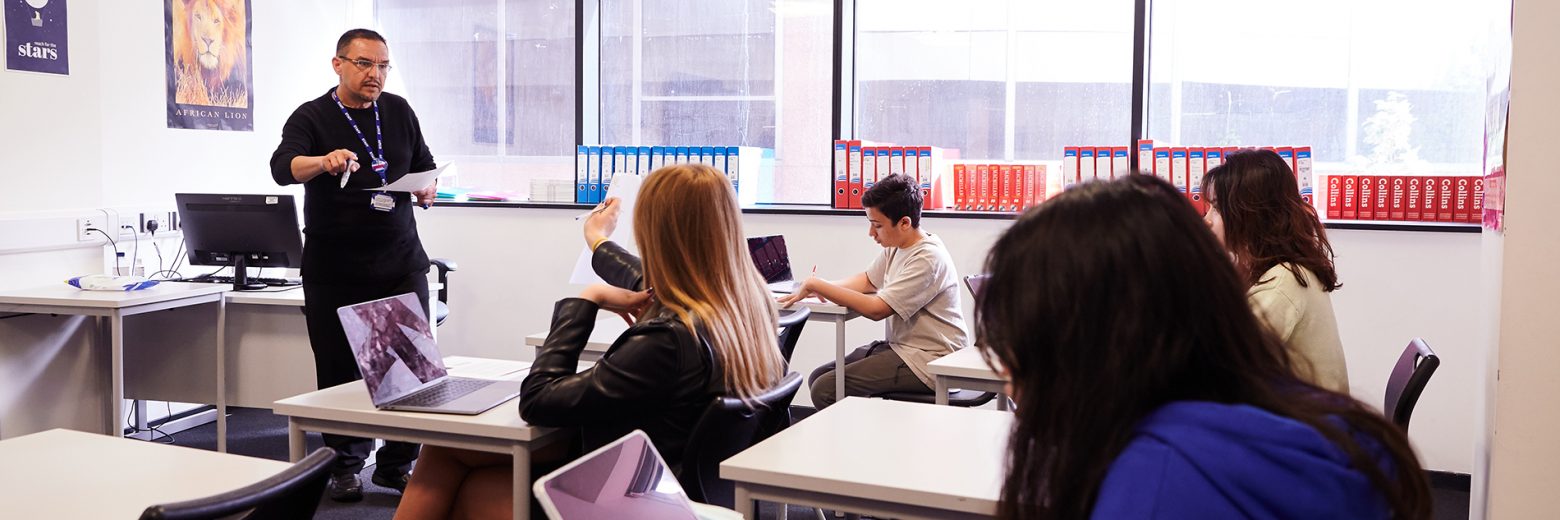 DLD College London Students And Teacher In Class