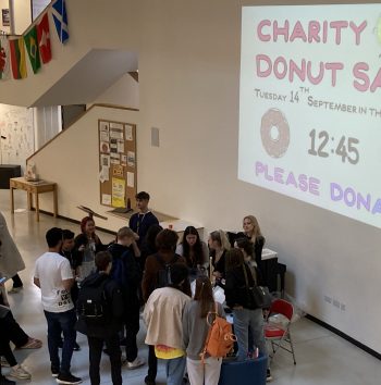 Charity doughnut sale