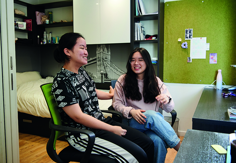 DLD Students Relaxing In The College Boarding House