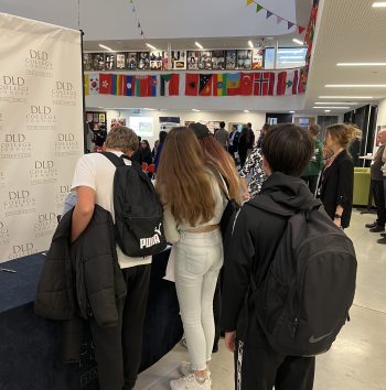 Students at the open day at DLD College