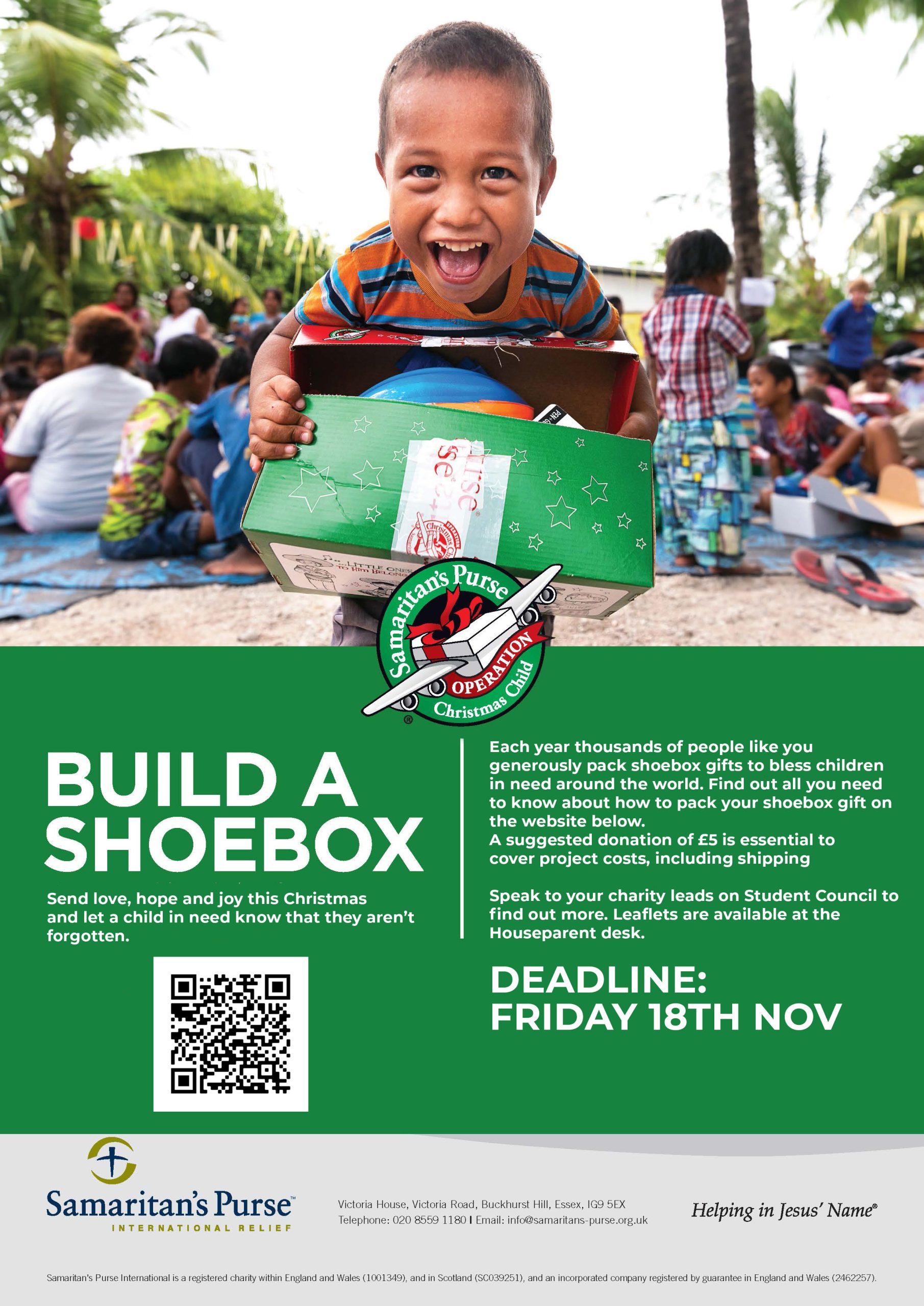 Shoebox Appeal 2022 DLD College London