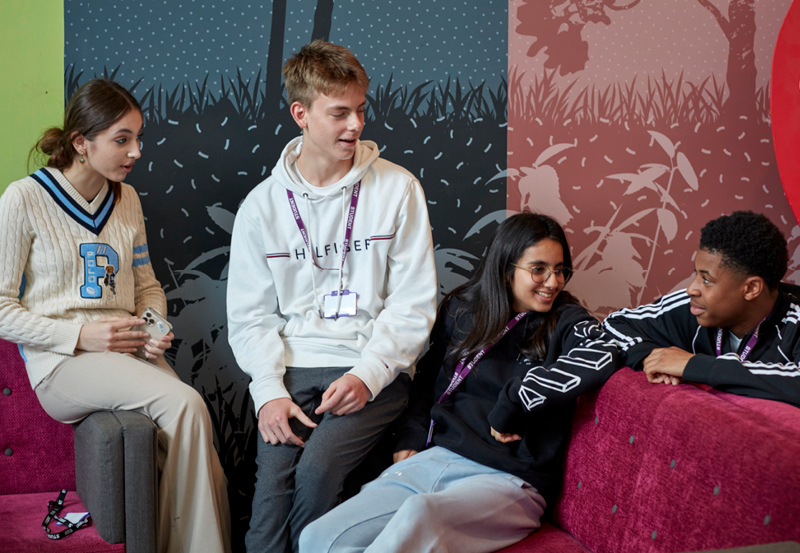 Students Relaxing at DLD College London